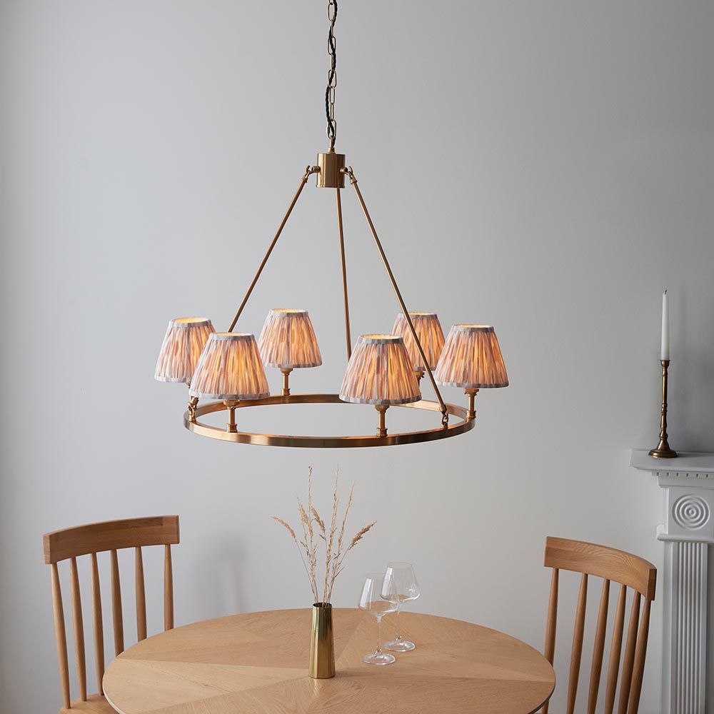 Chester & Ikat 16cm Neutral shade - Comet Lighting