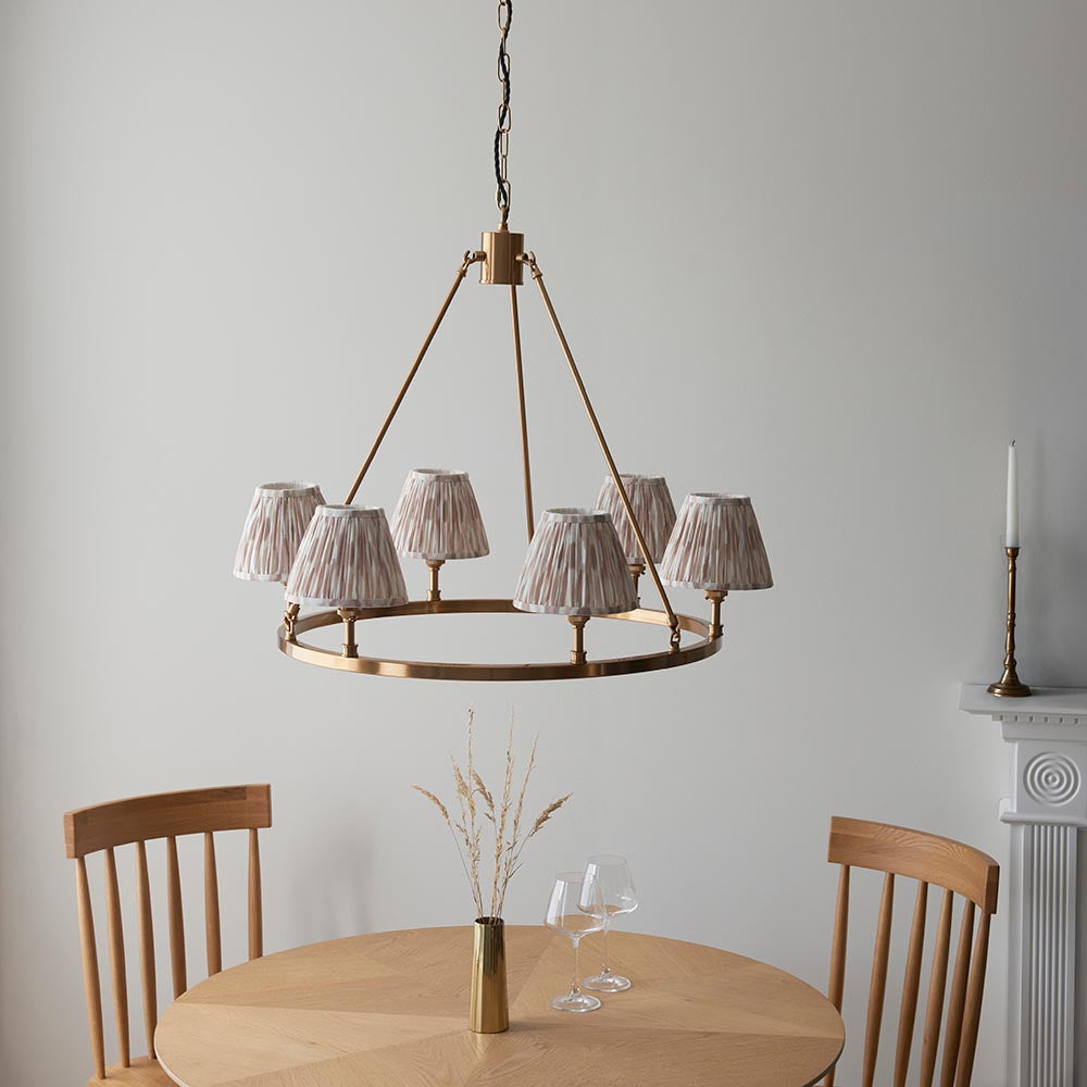 Chester & Ikat 16cm Neutral shade - Comet Lighting