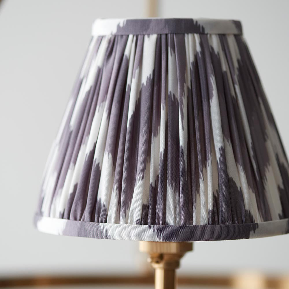 Chester & Zigzag 16cm Pearl grey shade Chandelier - Comet Lighting