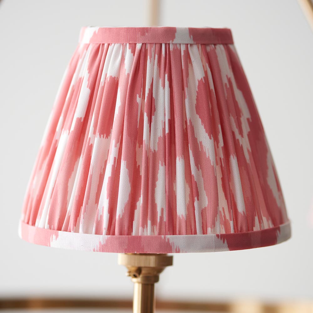 Chester & Ikat 16cm Coral pink shade Chandelier - Comet Lighting