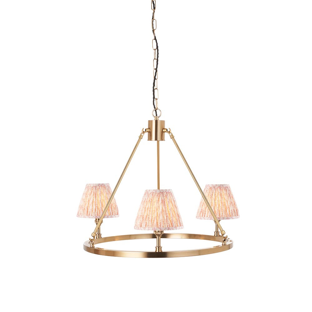 Chester & Leaf 16cm Peachy keen shade Chandelier - Comet Lighting