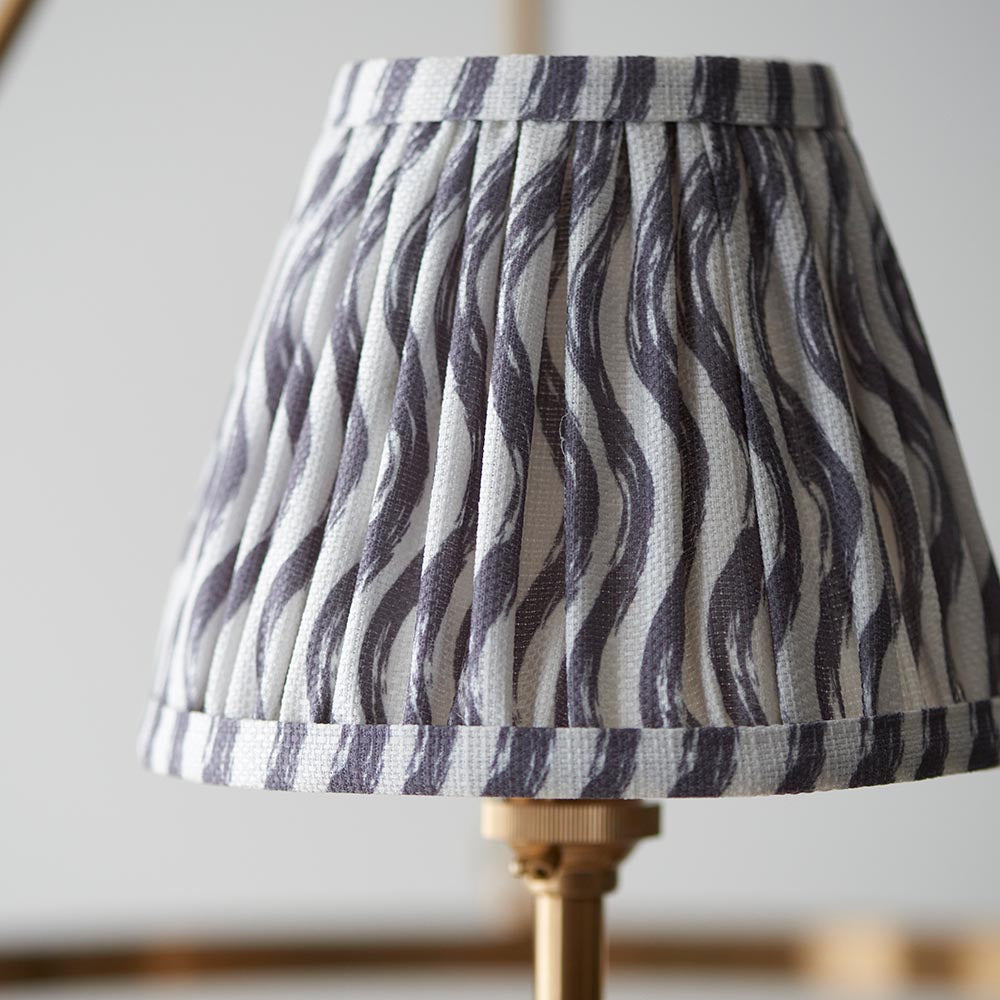 Chester & Ripple 16cm Pearl grey shade Chandelier - Comet Lighting