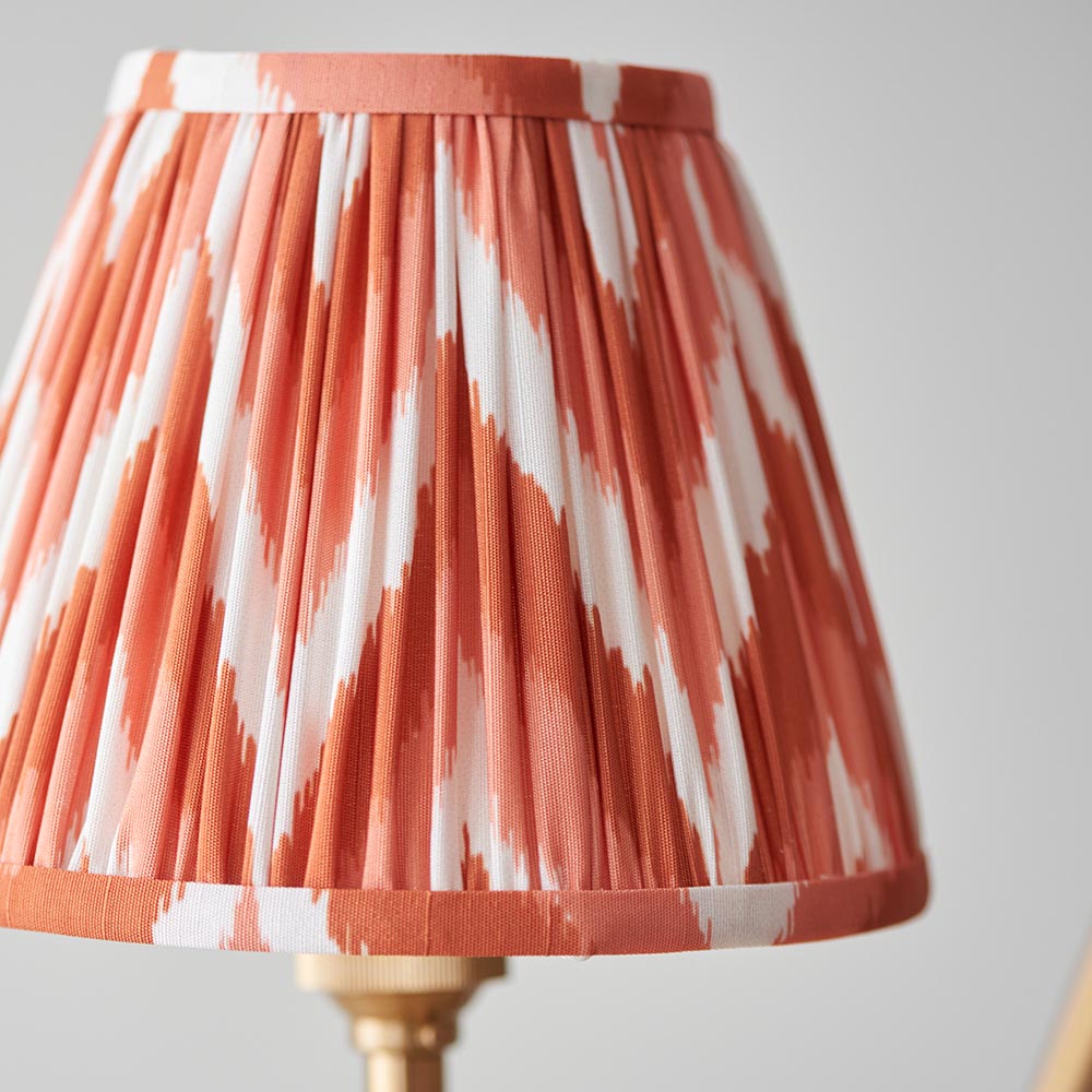 Chester & Zigzag 16cm Apricot orange shade Chandelier - Comet Lighting