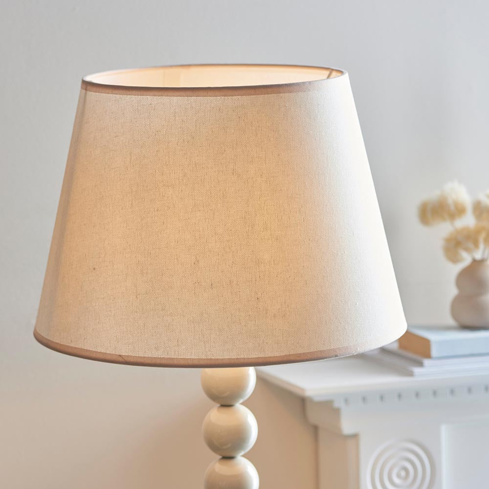 Higgledy & Ivy 40cm Vintage white shade - Comet Lighting