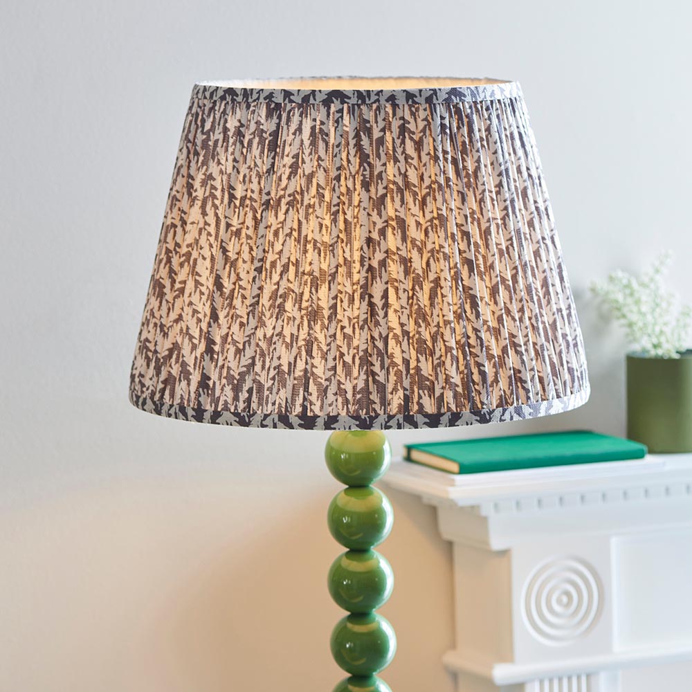 Gloss Green Higgledy & Leaf 40cm Pearl grey shade - Comet Lighting