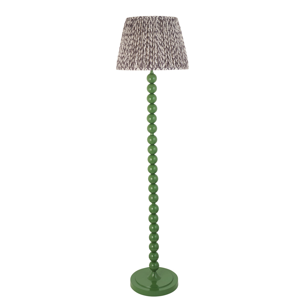 Gloss Green Higgledy & Leaf 40cm Pearl grey shade - Comet Lighting
