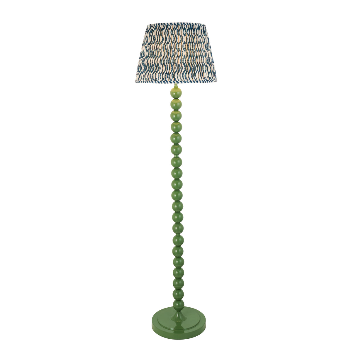 Gloss Green Higgledy & Ripple 40cm Marlin blue shade - Comet Lighting