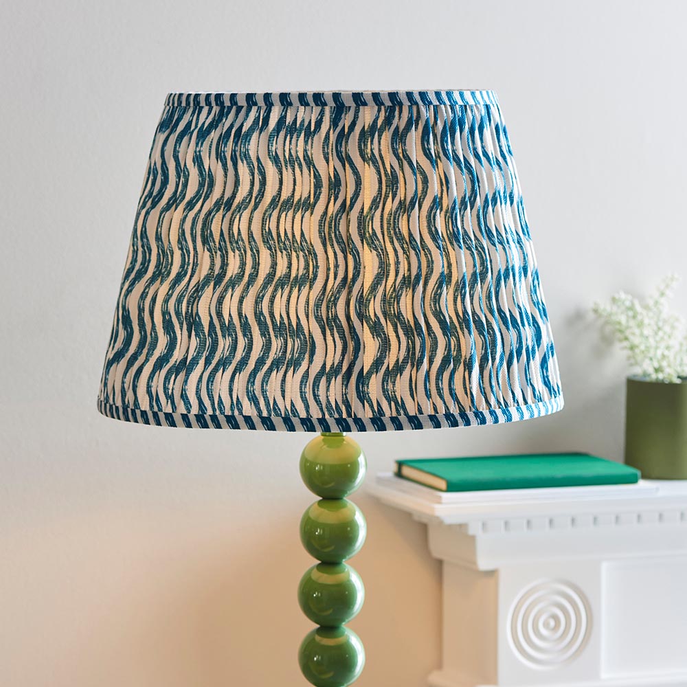 Gloss Green Higgledy & Ripple 40cm Marlin blue shade - Comet Lighting