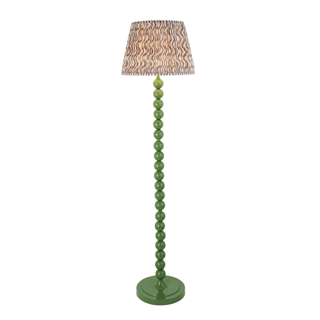 Gloss Green Higgledy & Ripple 40cm Pearl grey shade - Comet Lighting