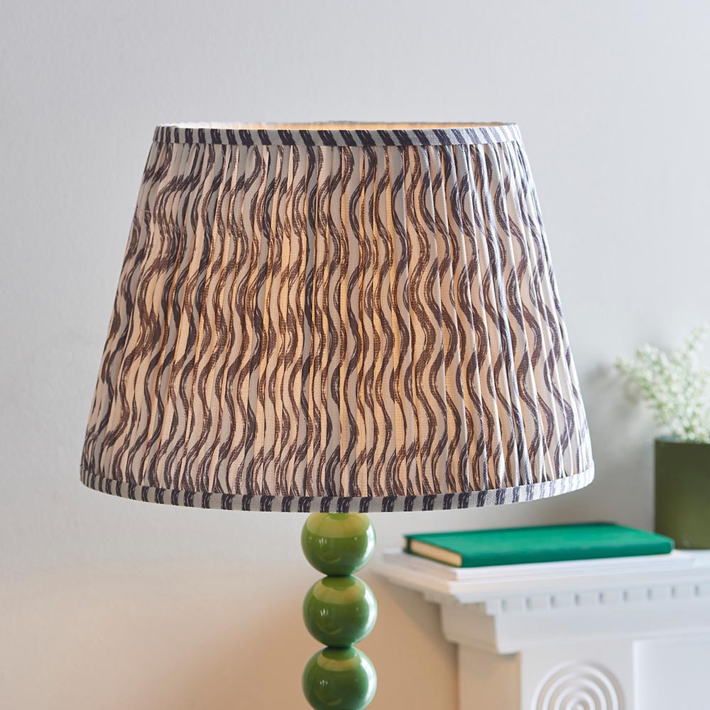 Gloss Green Higgledy & Ripple 40cm Pearl grey shade - Comet Lighting