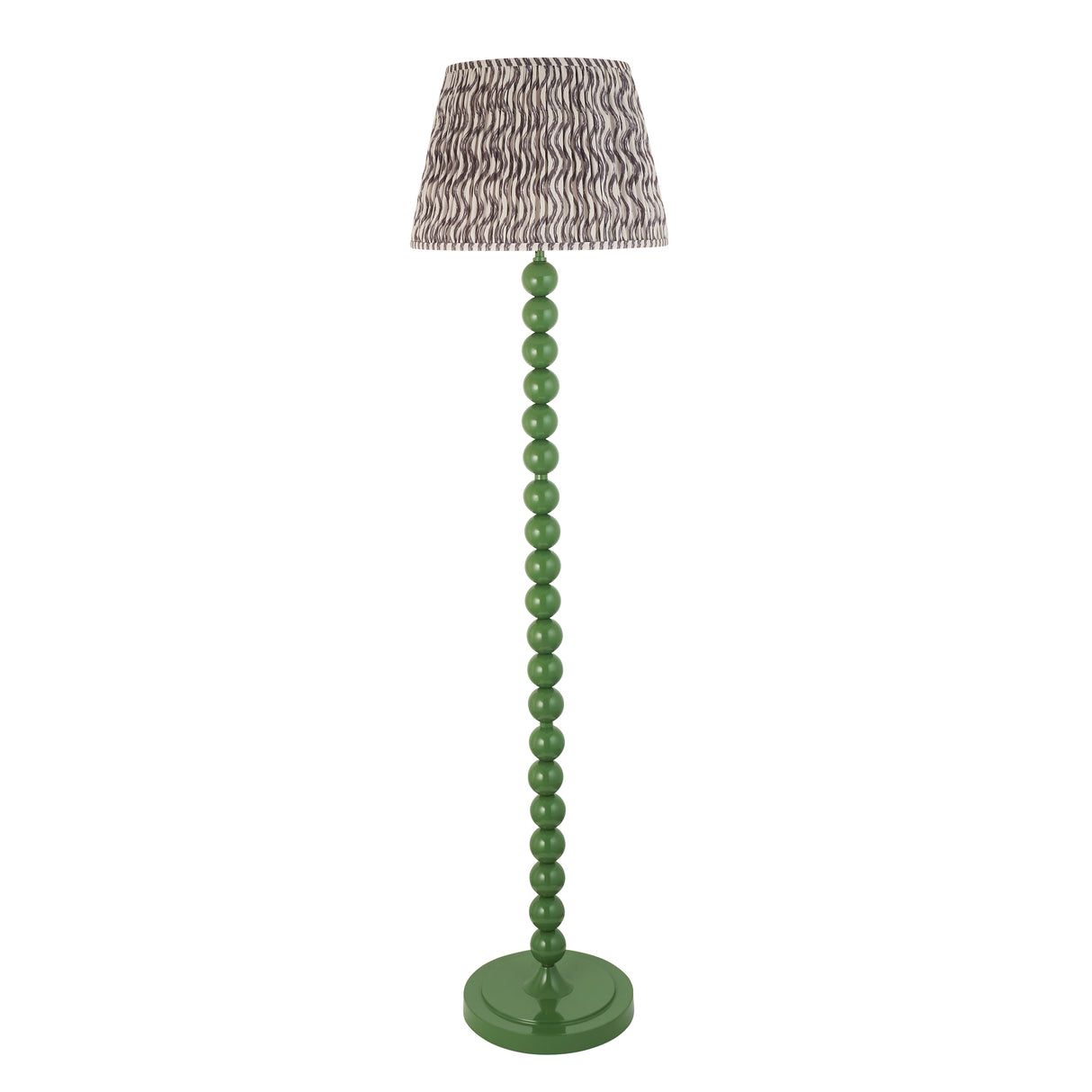 Gloss Green Higgledy & Ripple 40cm Pearl grey shade - Comet Lighting