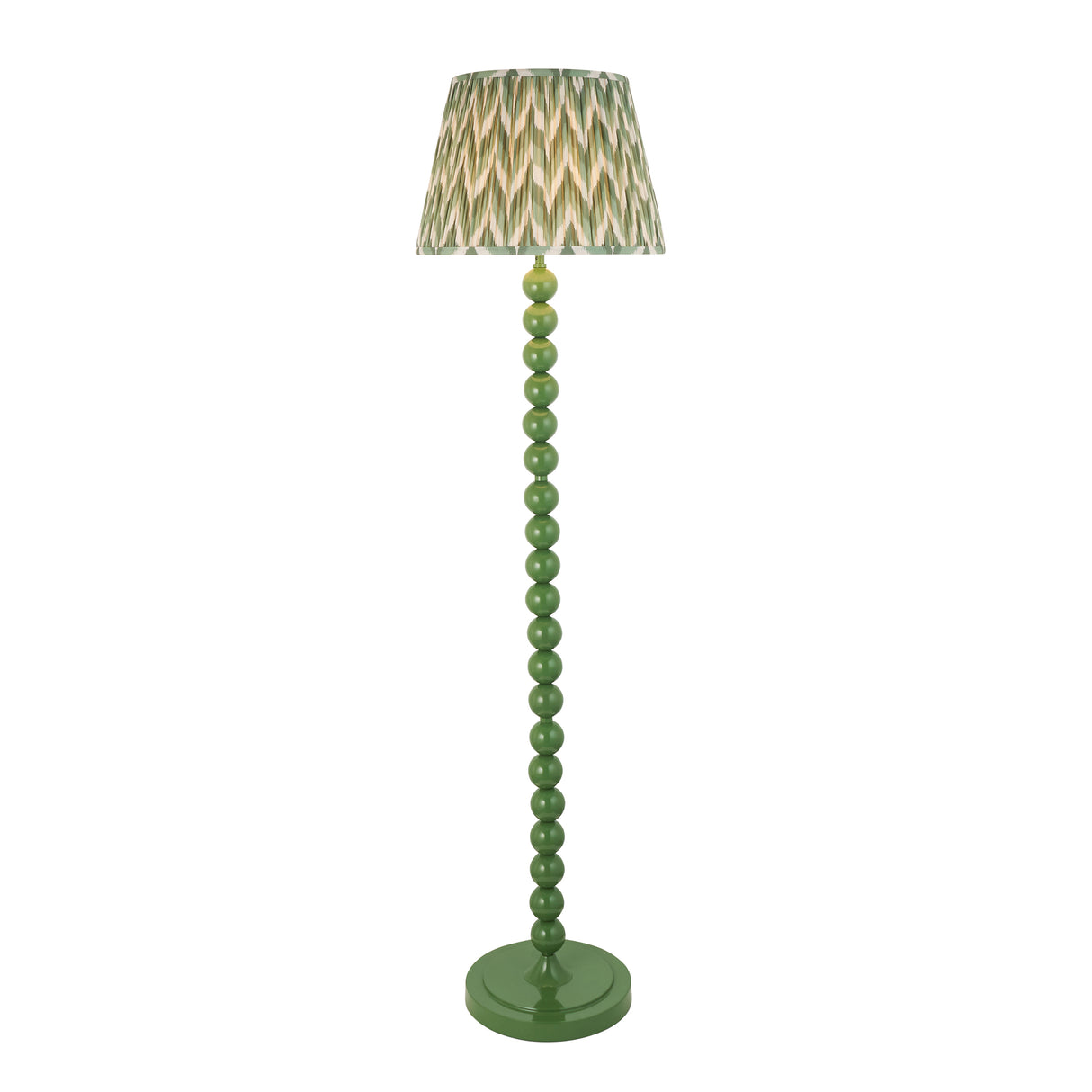 Gloss Green Higgledy & Zigzag 40cm Cotswold green shade - Comet Lighting