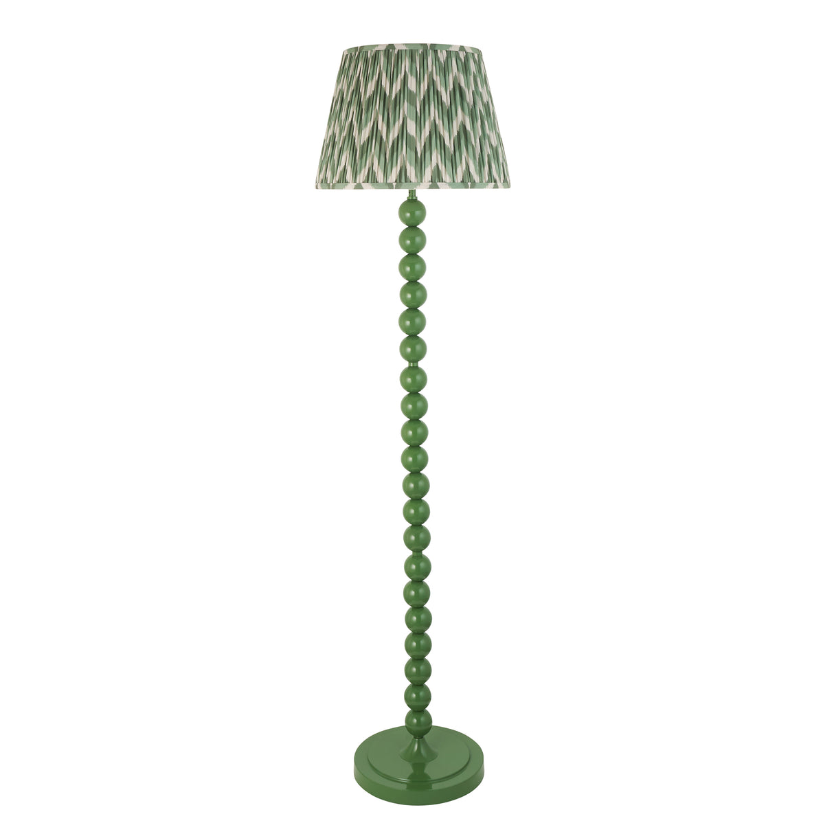 Gloss Green Higgledy & Zigzag 40cm Cotswold green shade - Comet Lighting