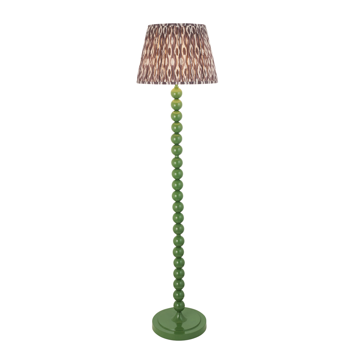 Gloss Green Higgledy & Ikat 40cm Pearl grey shade - Comet Lighting