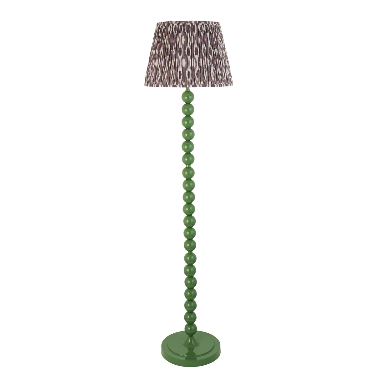 Gloss Green Higgledy & Ikat 40cm Pearl grey shade - Comet Lighting