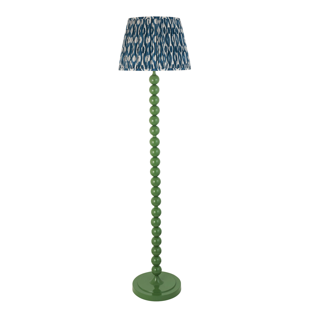 Gloss Green Higgledy & Ikat 40cm Marlin blue shade - Comet Lighting