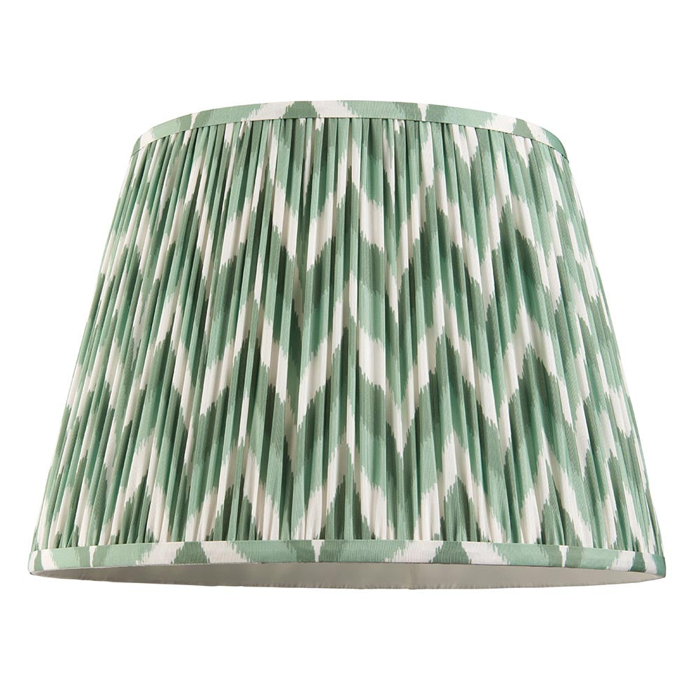 Gloss Blue Higgledy & Zigzag 40cm Cotswold green shade - Comet Lighting