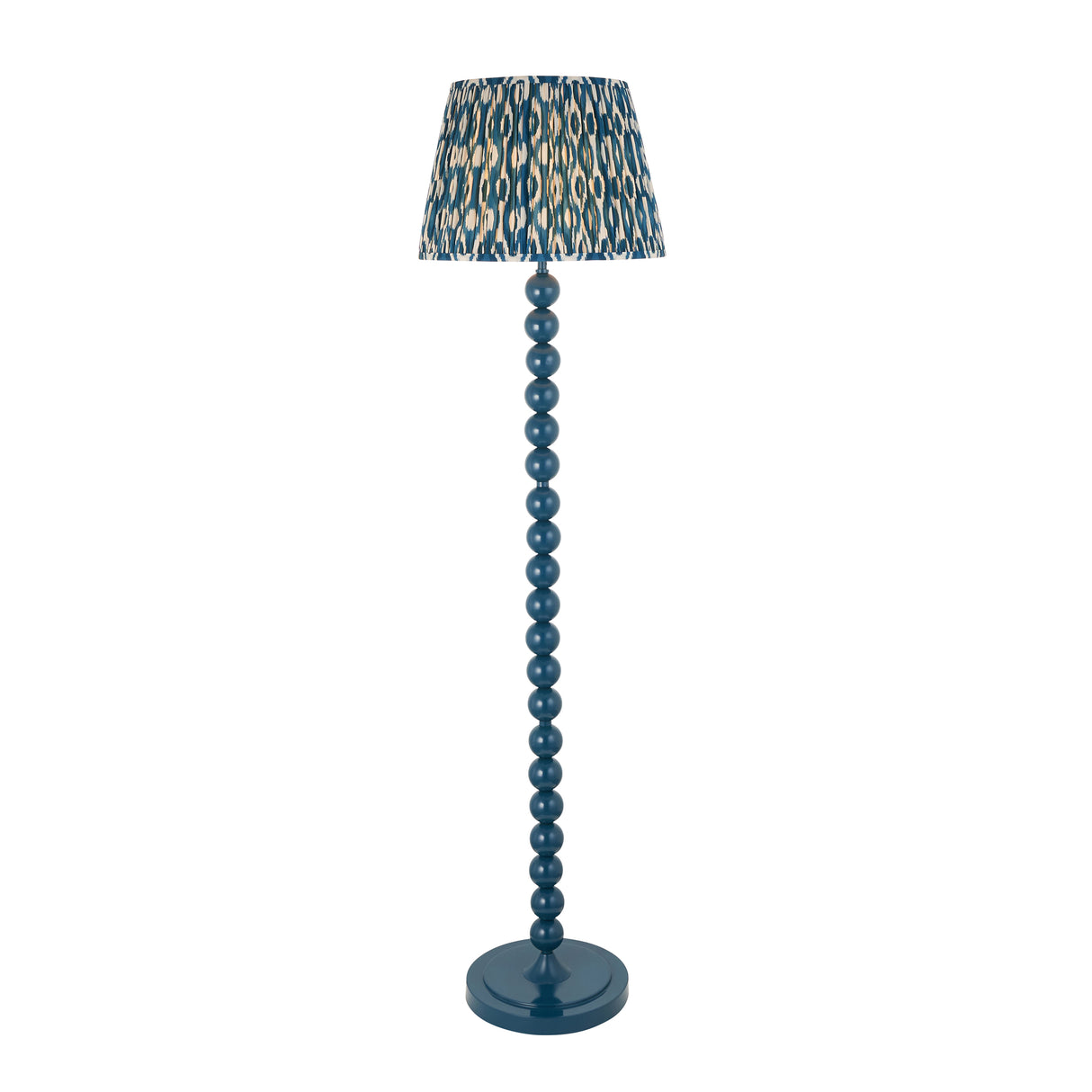 Gloss Blue Higgledy & Ikat 40cm Marlin blue shade - Comet Lighting