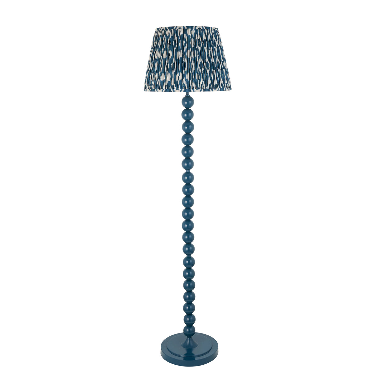 Gloss Blue Higgledy & Ikat 40cm Marlin blue shade - Comet Lighting