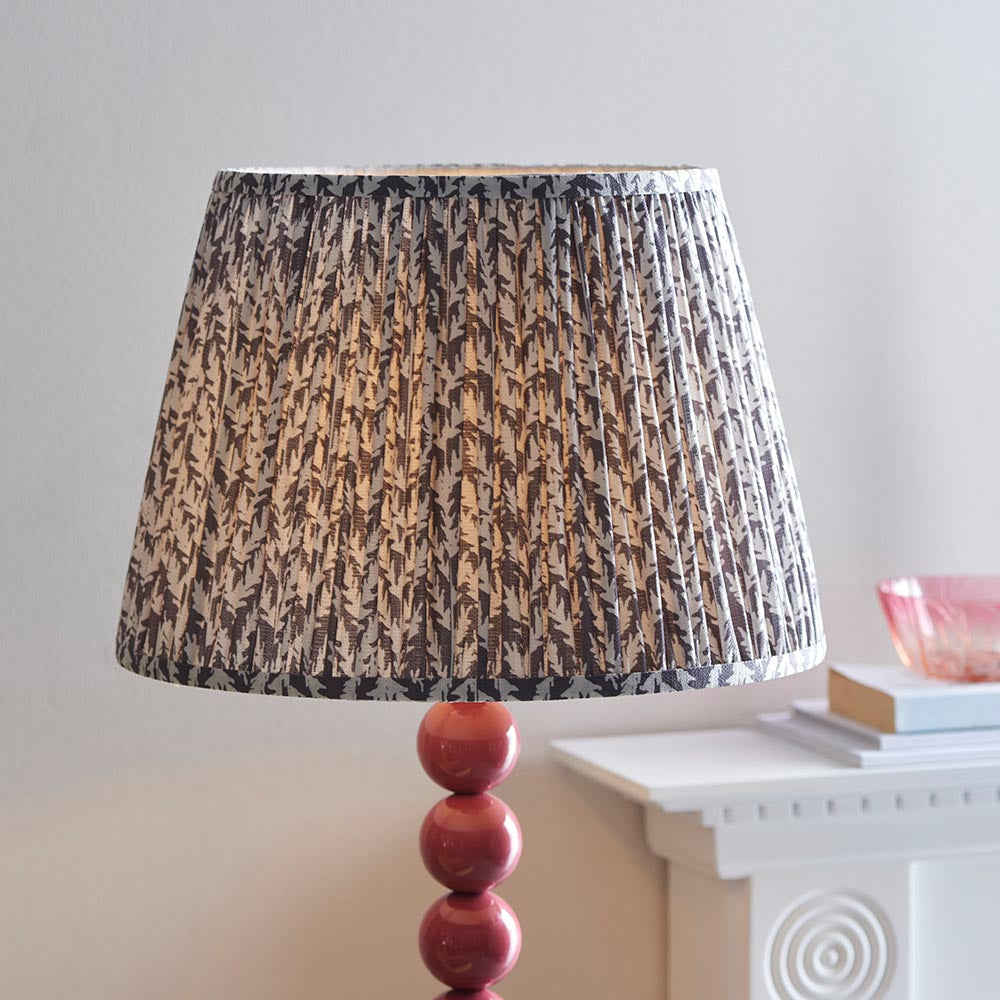 Gloss Pink Higgledy & Leaf 40cm Pearl grey shade - Comet Lighting