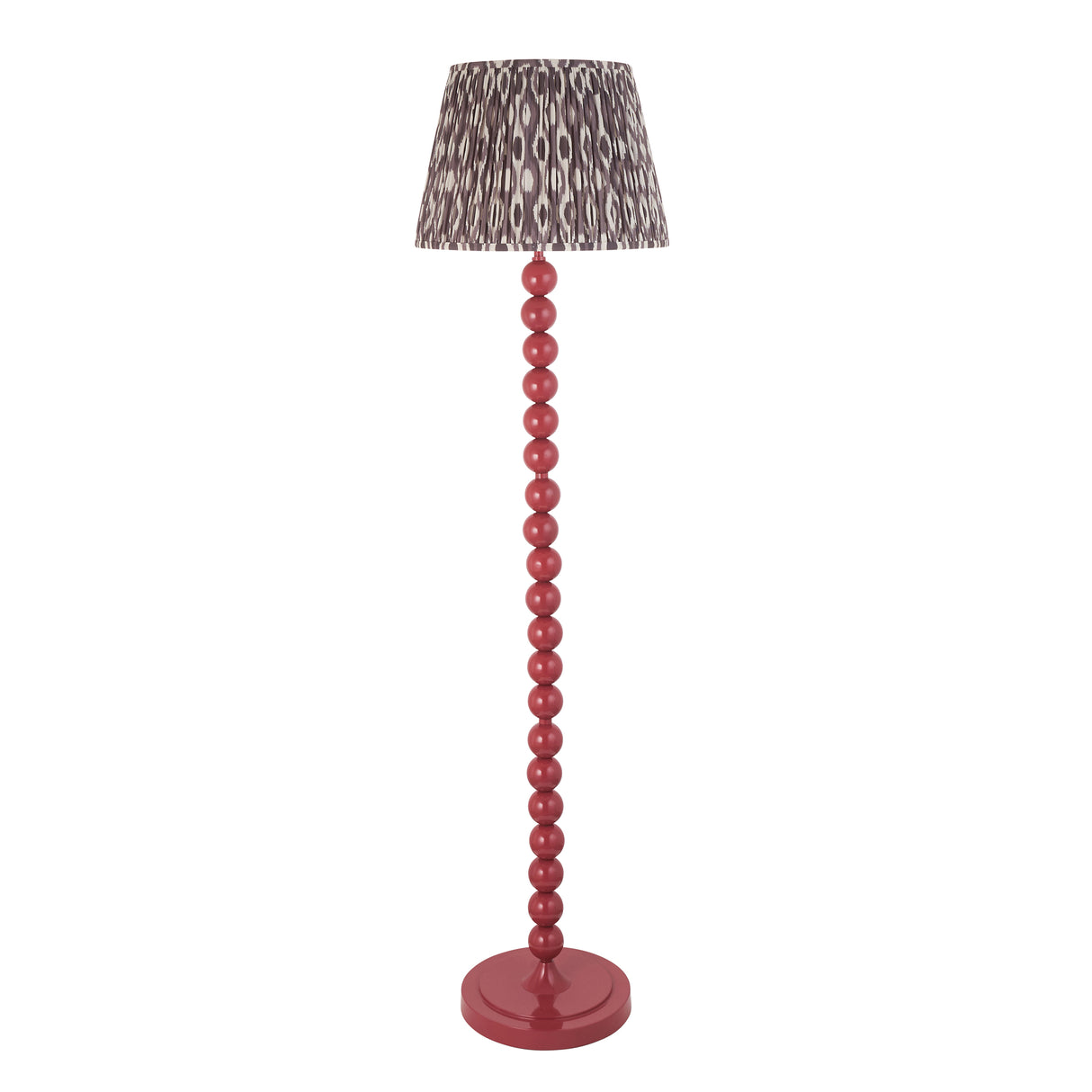 Gloss Pink Higgledy & Ikat 40cm Pearl grey shade - Comet Lighting