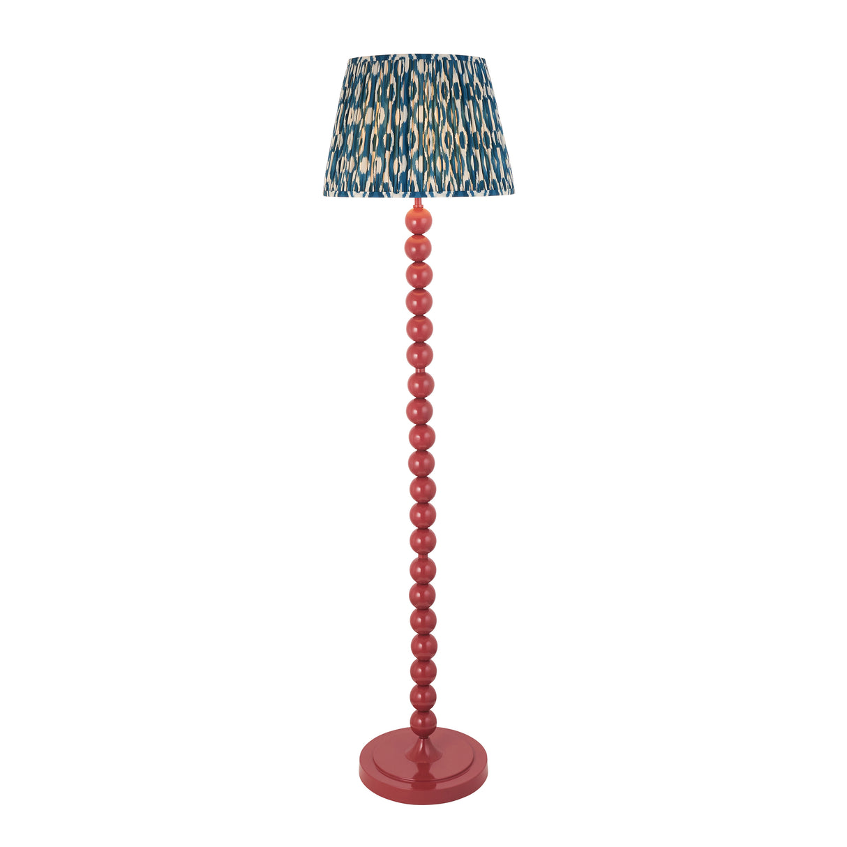 Gloss Pink Higgledy & Ikat 40cm Marlin blue shade - Comet Lighting