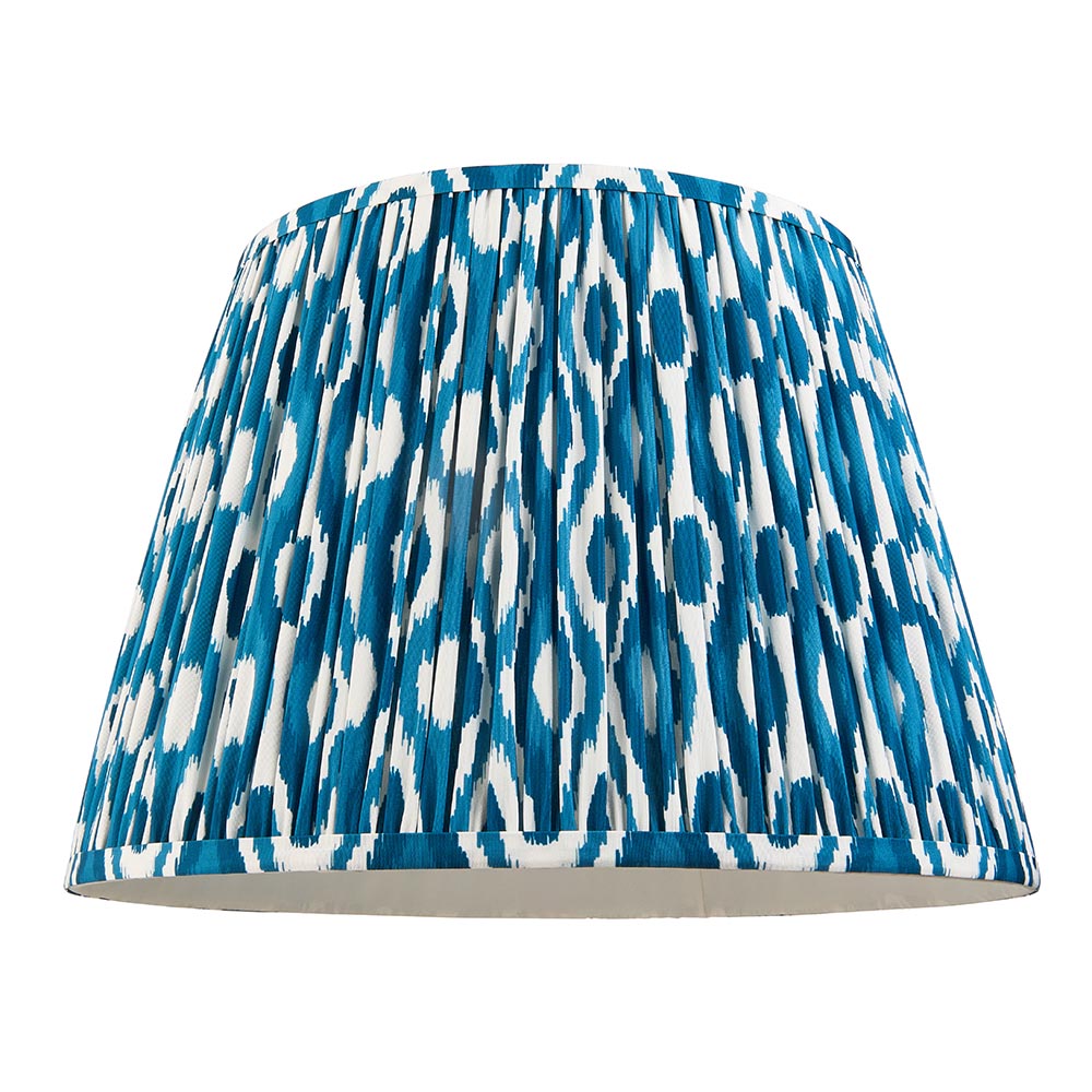 Gloss Pink Higgledy & Ikat 40cm Marlin blue shade - Comet Lighting