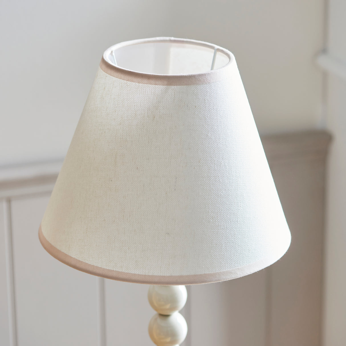 Higgledy & Ivy 25cm Vintage white shade - Comet Lighting