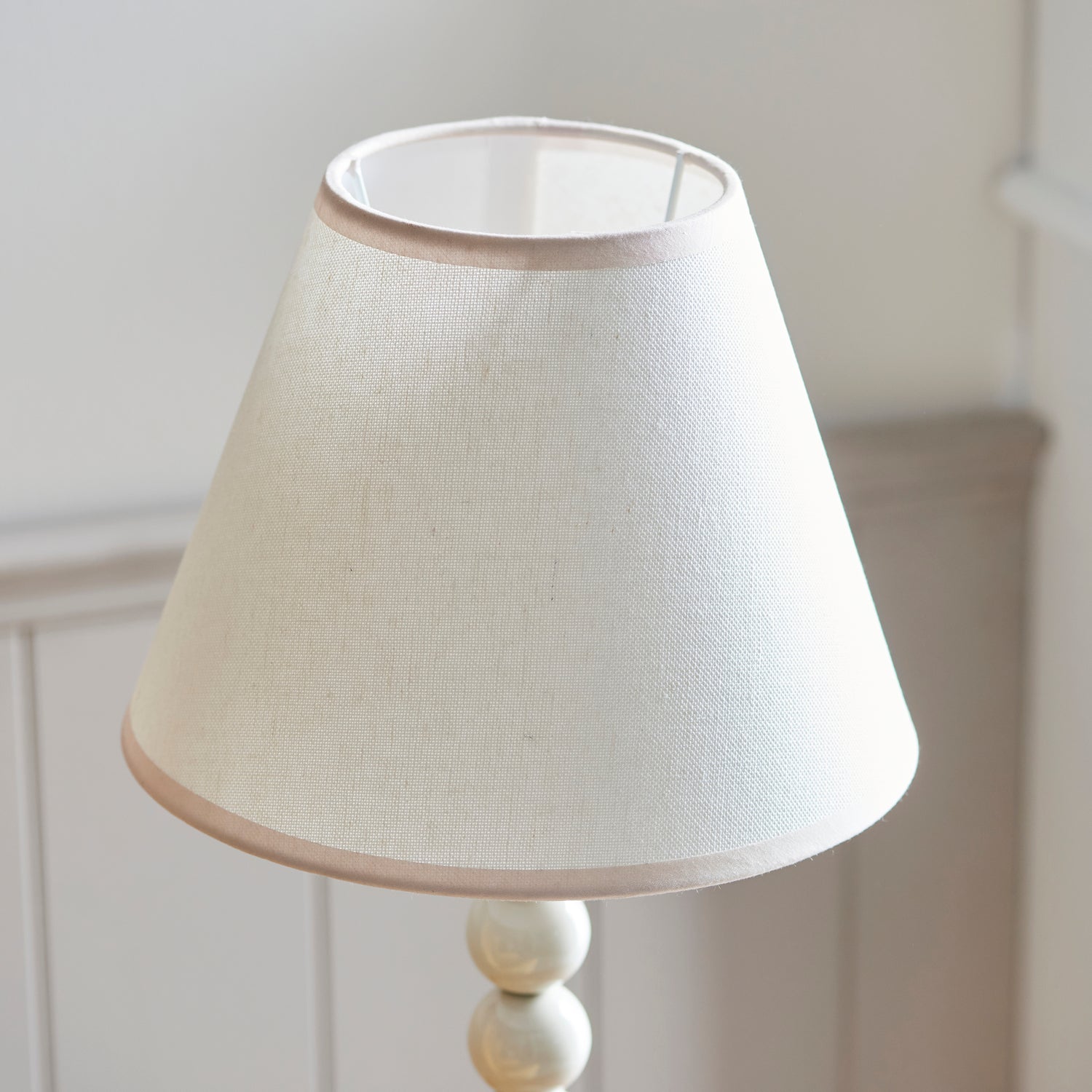 Higgledy & Ivy 25cm Vintage white shade - Comet Lighting