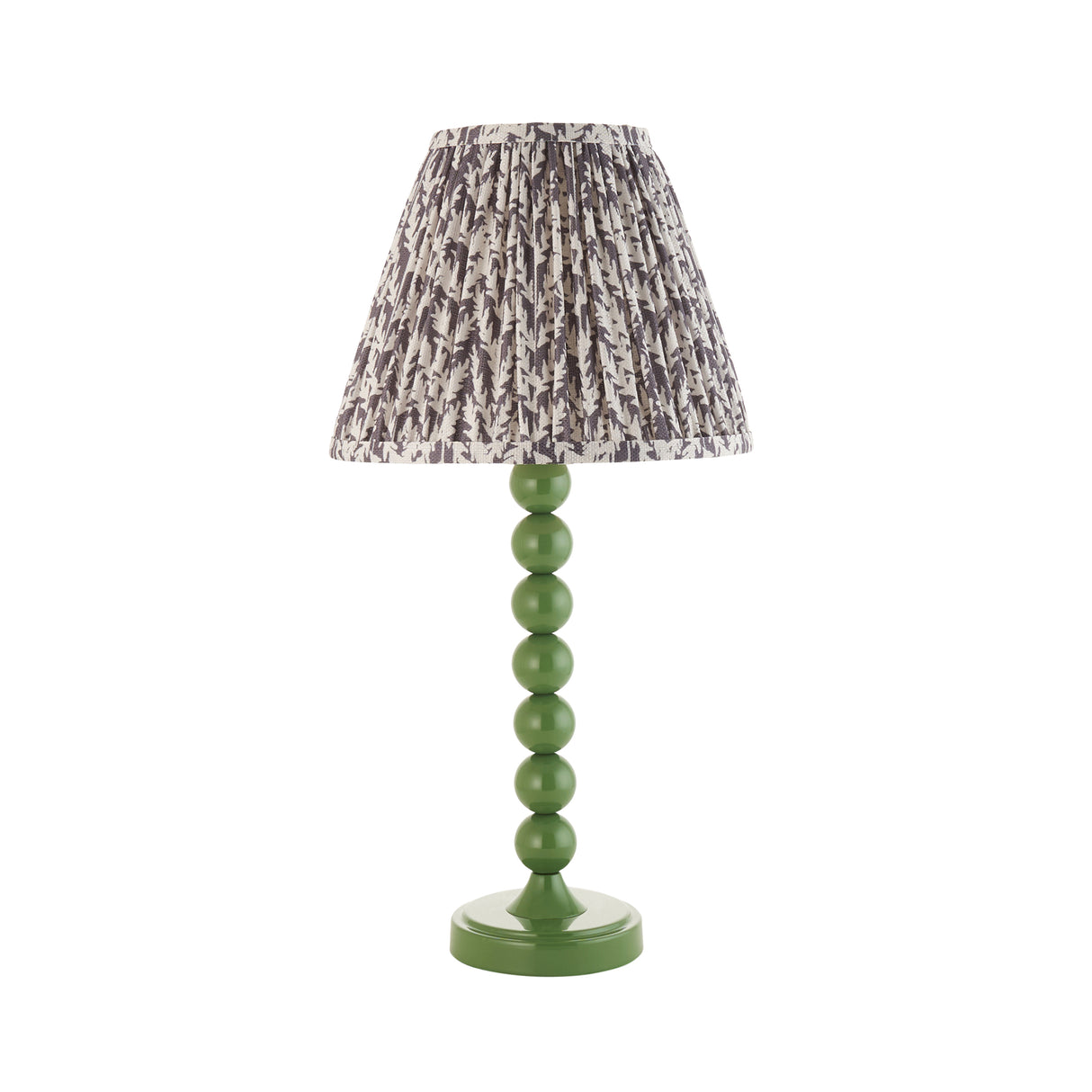 Gloss Green Higgledy & Leaf 25cm Pearl grey shade - Comet Lighting