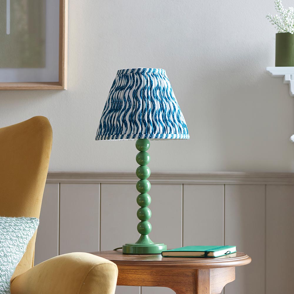 Gloss Green Higgledy & Ripple 25cm Marlin blue shade - Comet Lighting