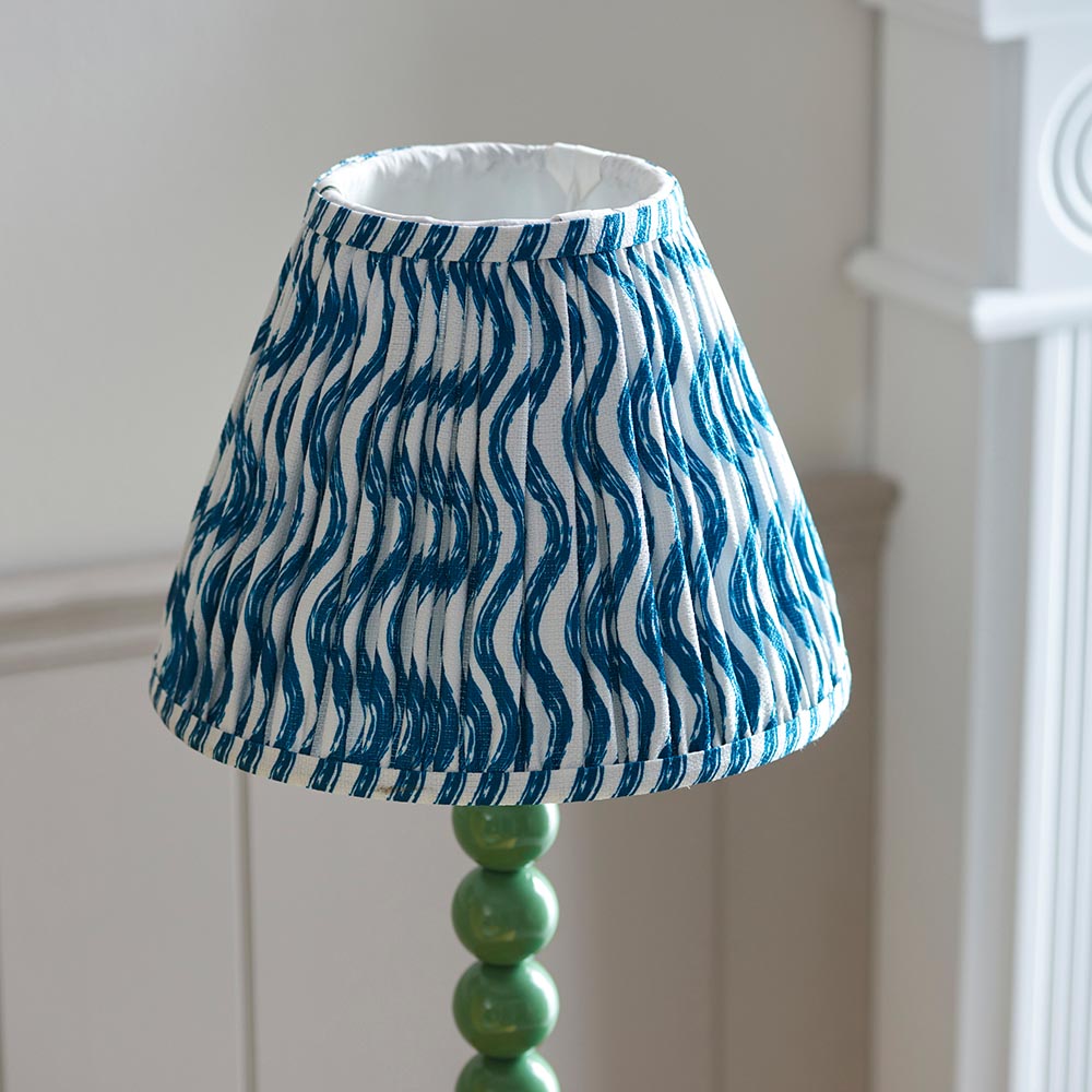 Gloss Green Higgledy & Ripple 25cm Marlin blue shade - Comet Lighting