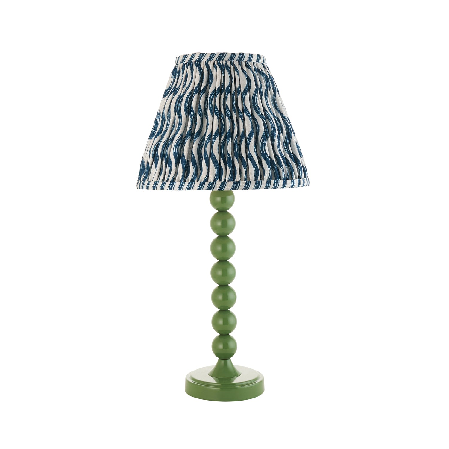 Gloss Green Higgledy & Ripple 25cm Marlin blue shade - Comet Lighting