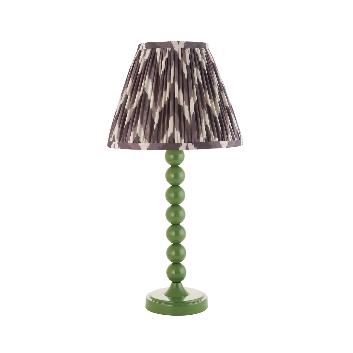 Gloss Green Higgledy & Zigzag 25cm Pearl grey shade - Comet Lighting