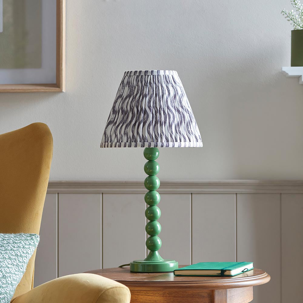 Gloss Green Higgledy & Ripple 25cm Pearl grey shade - Comet Lighting