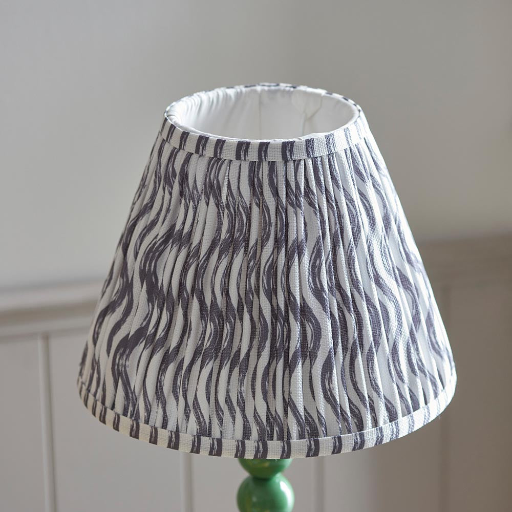 Gloss Green Higgledy & Ripple 25cm Pearl grey shade - Comet Lighting