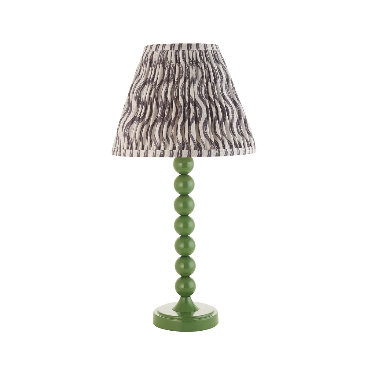 Gloss Green Higgledy & Ripple 25cm Pearl grey shade - Comet Lighting