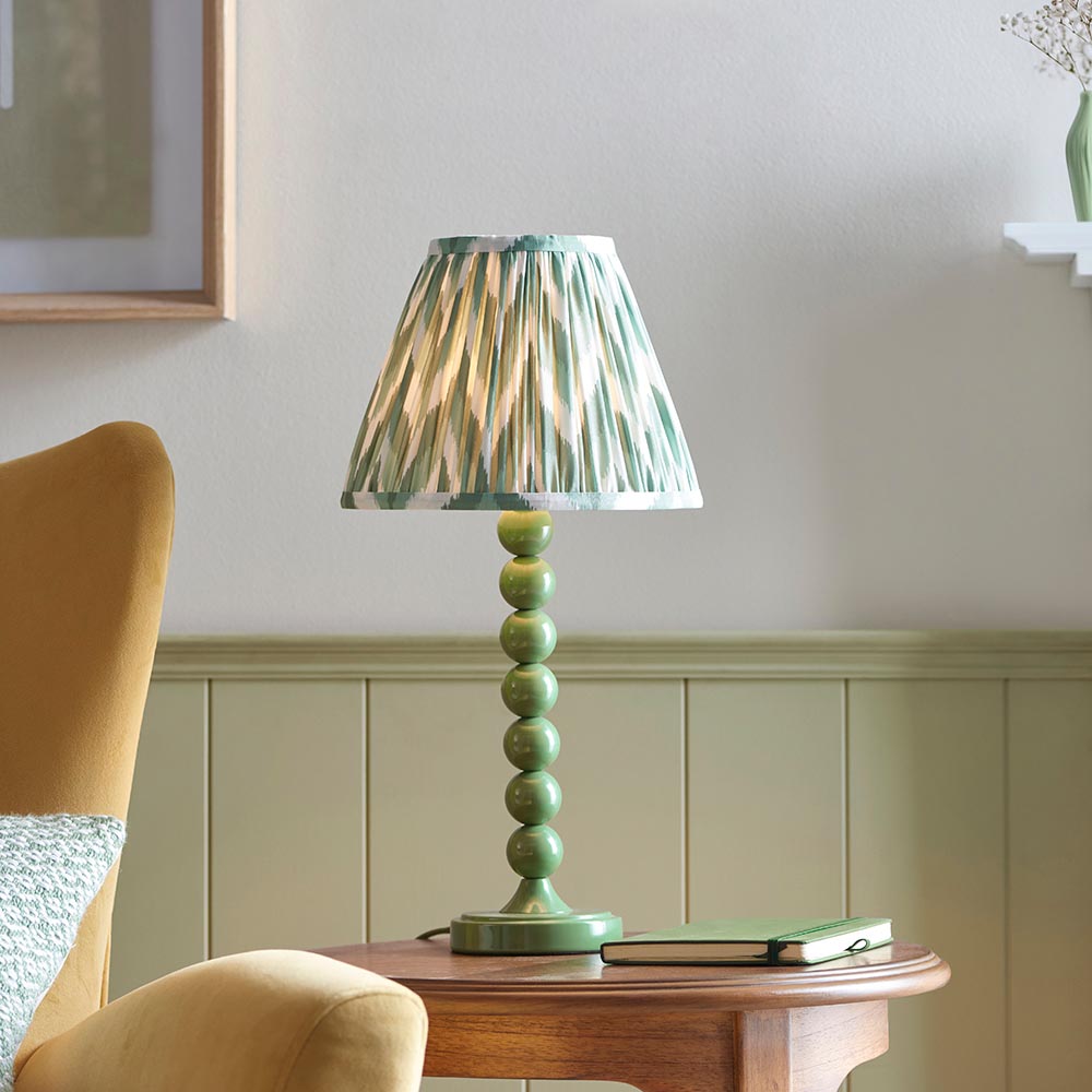 Gloss Green Higgledy & Zigzag 25cm Cotswold green shade - Comet Lighting