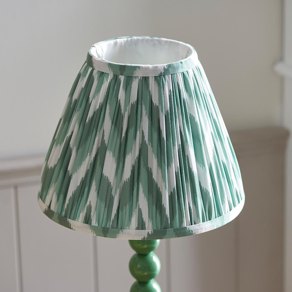Gloss Green Higgledy & Zigzag 25cm Cotswold green shade - Comet Lighting