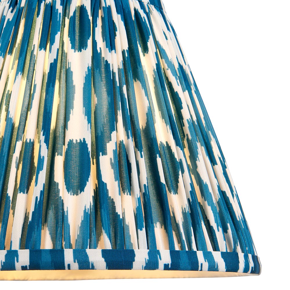 Gloss Green Higgledy & Ikat 25cm Marlin blue shade - Comet Lighting