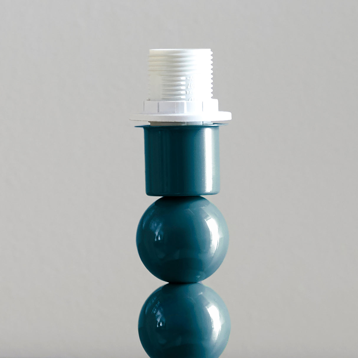 Gloss Blue Higgledy & Ripple 25cm Pearl grey shade - Comet Lighting