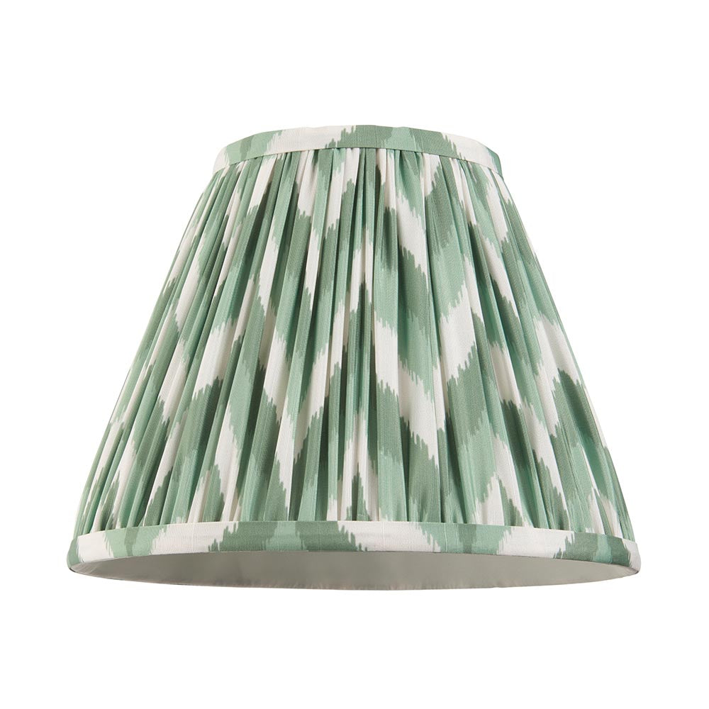 Gloss Blue Higgledy & Zigzag 25cm Cotswold green shade - Comet Lighting