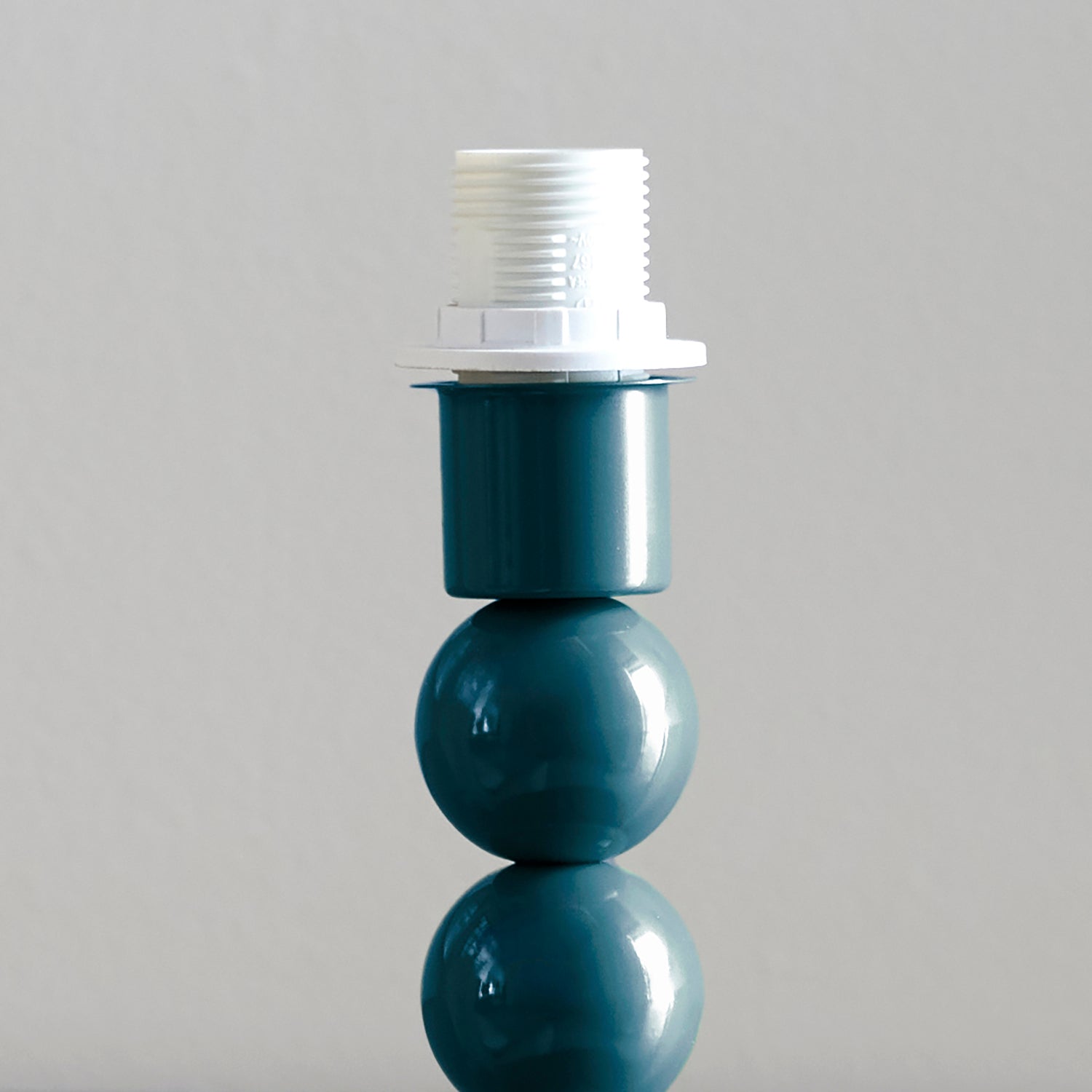 Gloss Blue Higgledy & Ikat 25cm Pearl grey shade - Comet Lighting