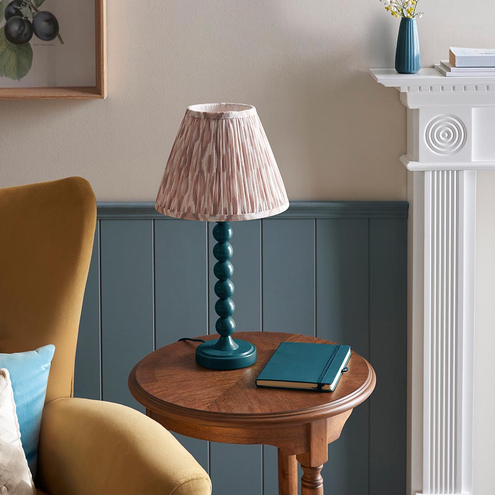 Gloss Blue Higgledy & Ikat 25cm Neutral shade - Comet Lighting