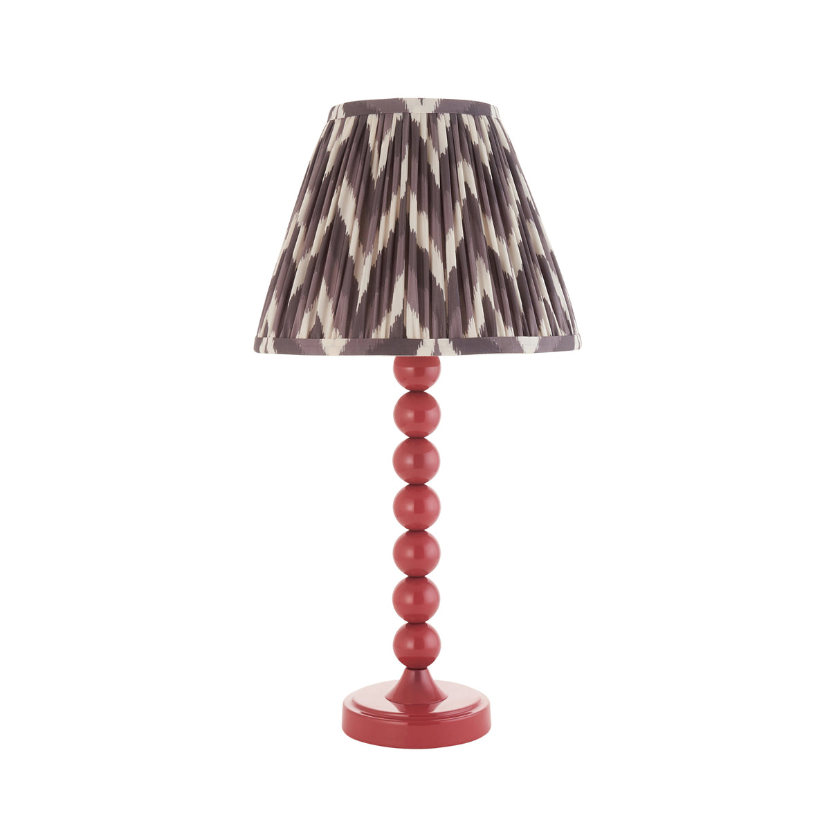 Gloss Pink Higgledy & Zigzag 25cm Pearl grey shade - Comet Lighting