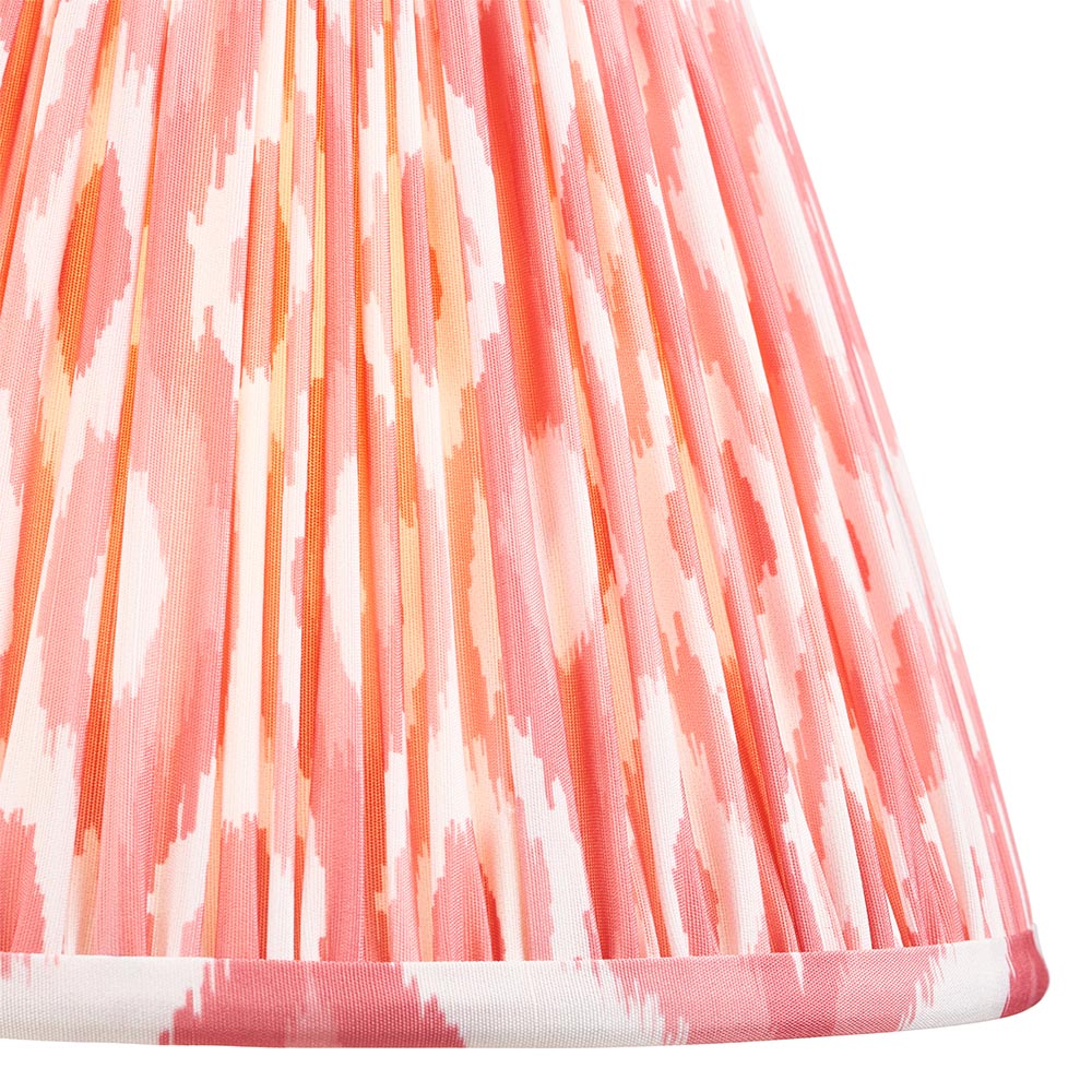 Gloss PinkHiggledy & Ikat 25cm Coral pink shade - Comet Lighting