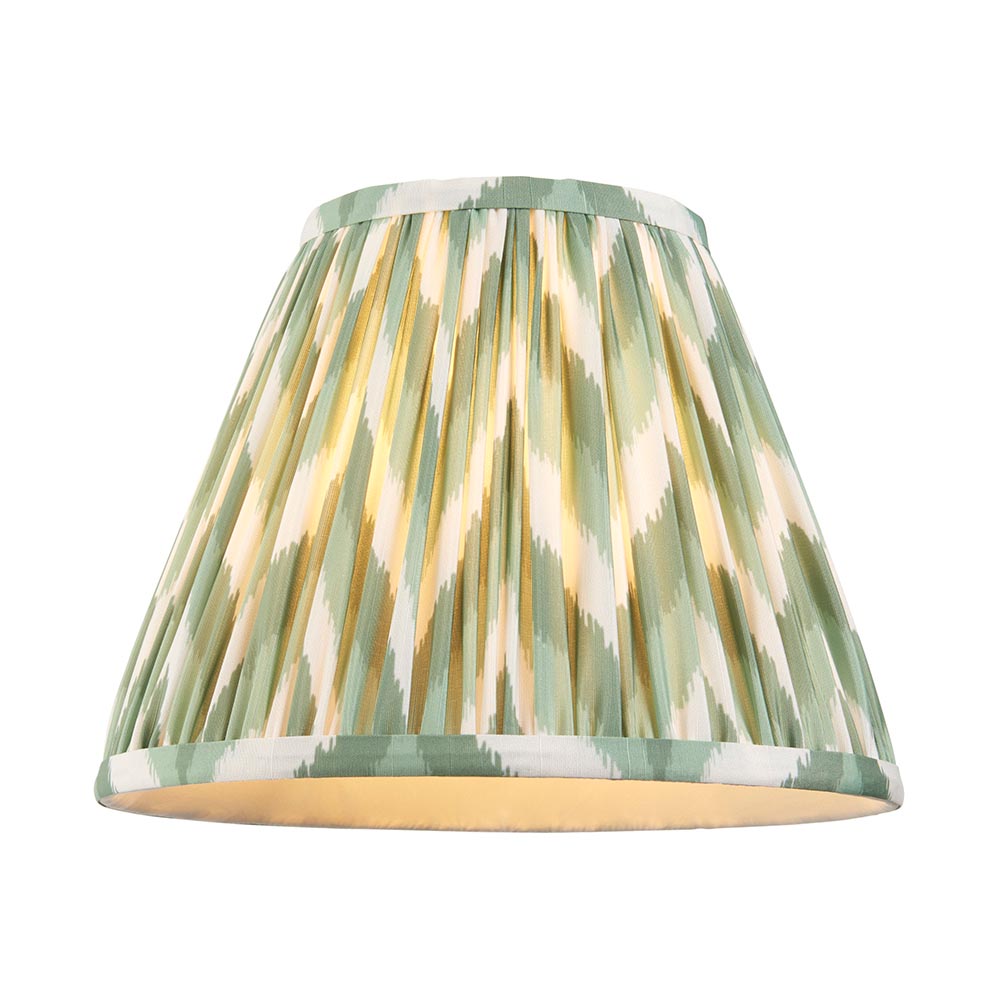 Gloss PinkHiggledy & Zigzag 25cm Cotswold green shade - Comet Lighting