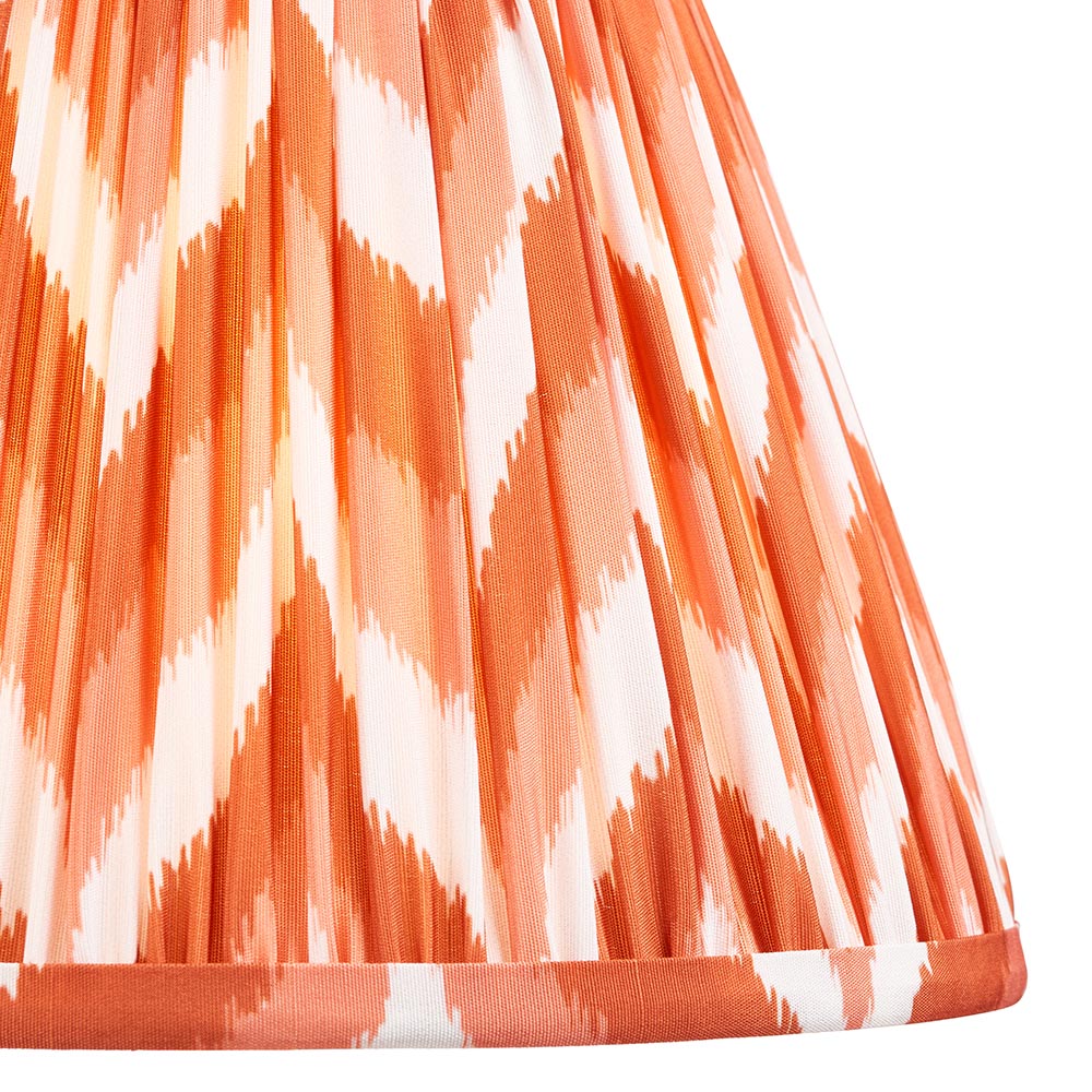 Gloss PinkHiggledy & Zigzag 25cm Apricot orange shade - Comet Lighting