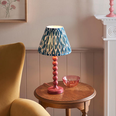 Gloss PinkHiggledy & Ikat 25cm Marlin blue shade - Comet Lighting