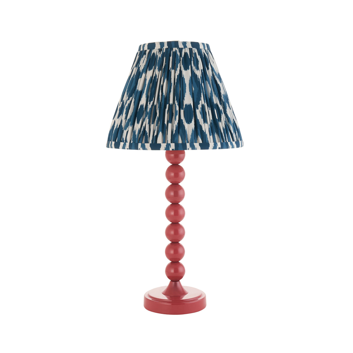 Gloss PinkHiggledy & Ikat 25cm Marlin blue shade - Comet Lighting